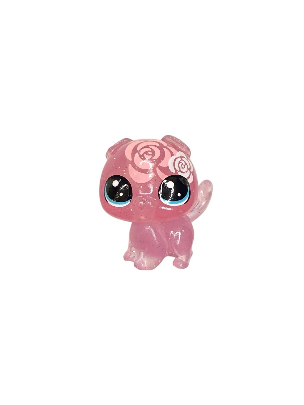 littlest pet shop # 4-99 scottish fold cat kitty kitten with glitter sparkles - Picture 2 of 5